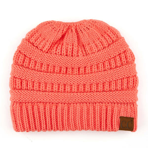CC Ponytail Messy Bun Youth Kids to Adult Beanies Hats - Truly Contagious
