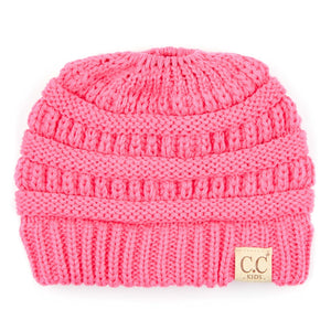 CC Ponytail Messy Bun Youth Kids to Adult Beanies Hats - Truly Contagious