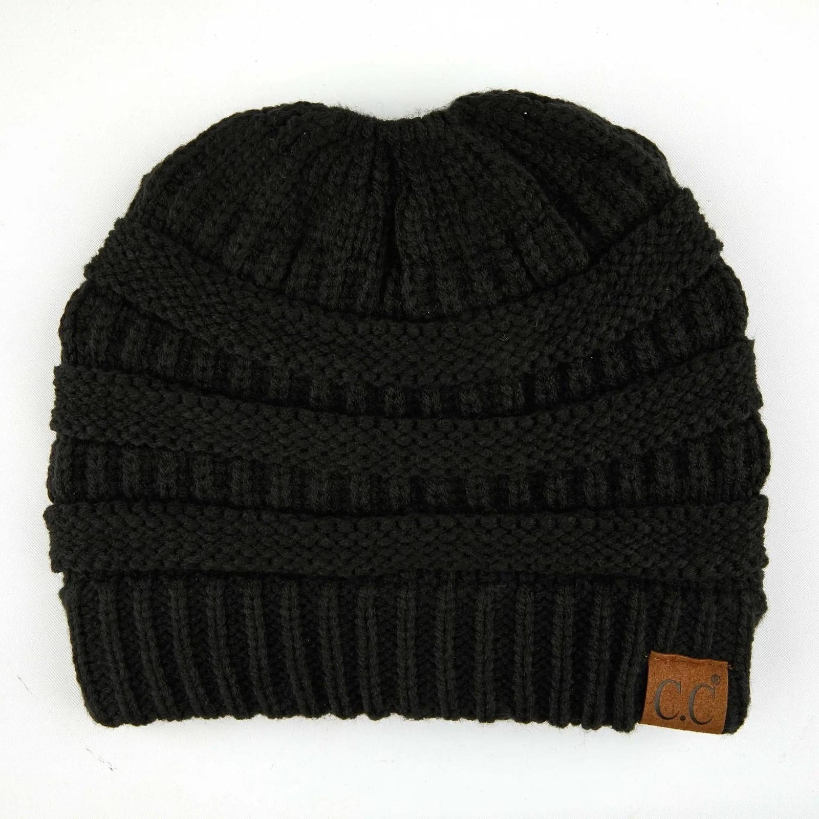 CC Ponytail Messy Bun Youth Kids to Adult Beanies Hats - Truly Contagious