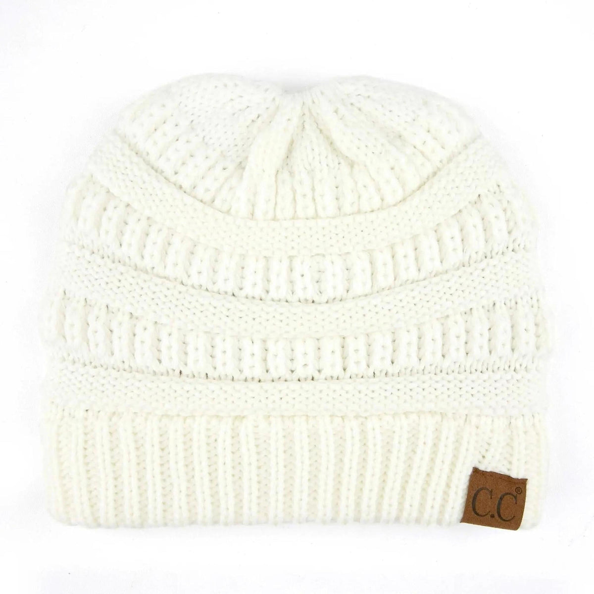 CC Ponytail Messy Bun Youth Kids to Adult Beanies Hats - Truly Contagious