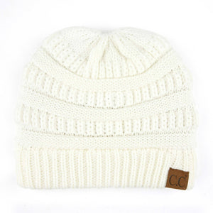 CC Ponytail Messy Bun Youth Kids to Adult Beanies Hats - Truly Contagious