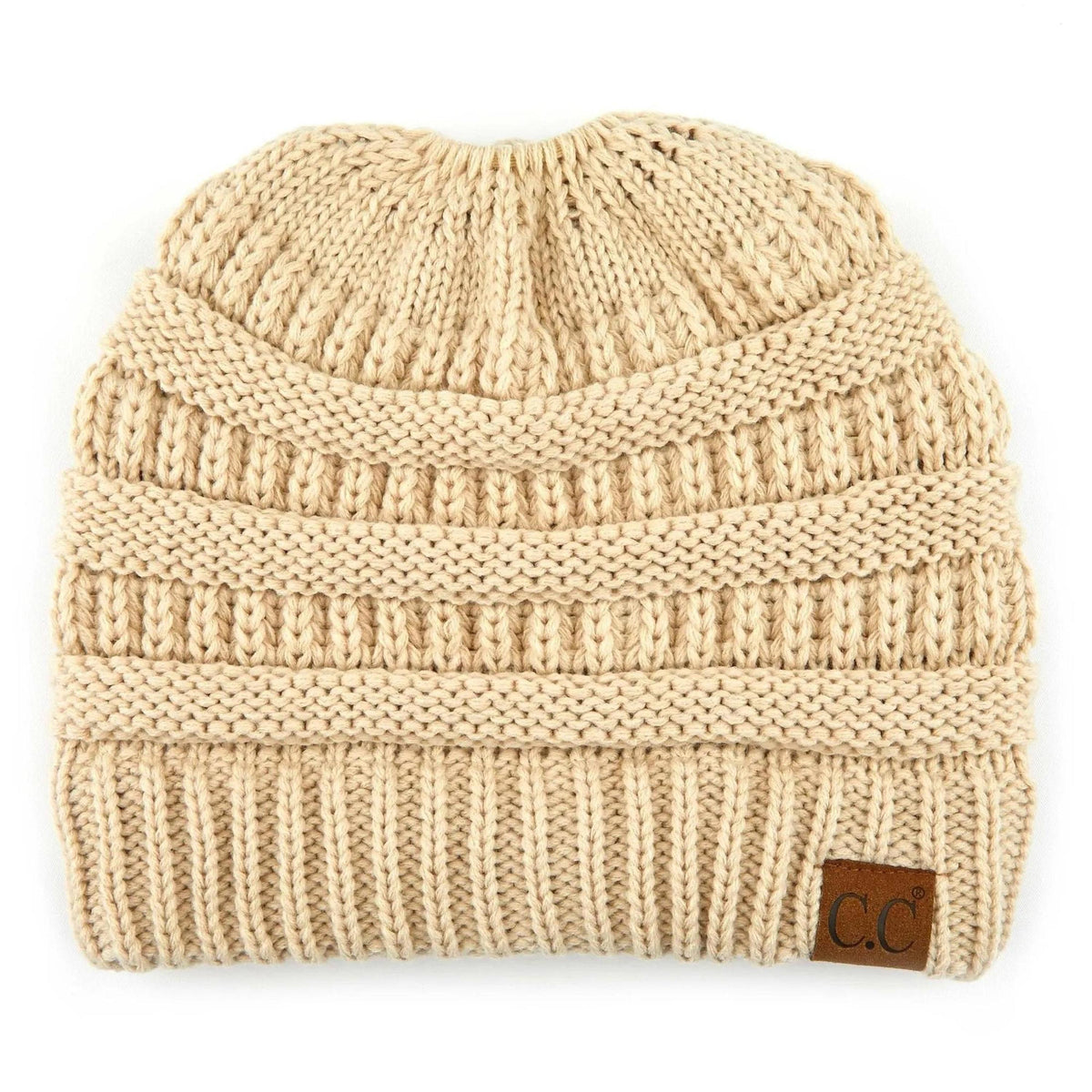 CC Ponytail Messy Bun Youth Kids to Adult Beanies Hats - Truly Contagious