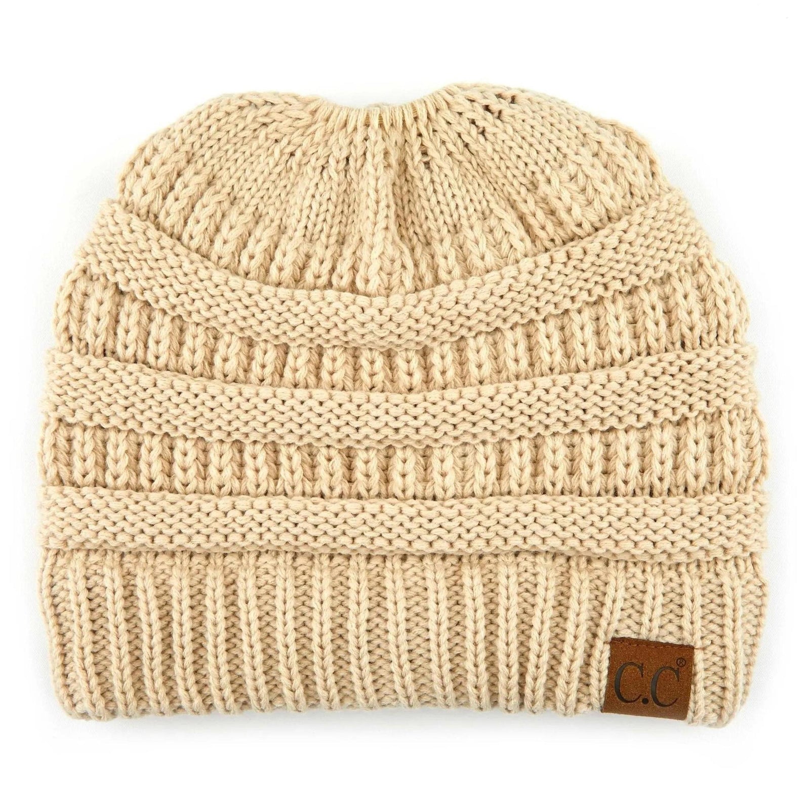 CC Ponytail Messy Bun Youth Kids to Adult Beanies Hats - Truly Contagious