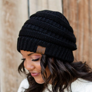 C.C® Popular Cable - Knit Beanie – Unisex Warm Winter Hat, Soft Acrylic, One Size (Men/Women/Teens) - Truly Contagious