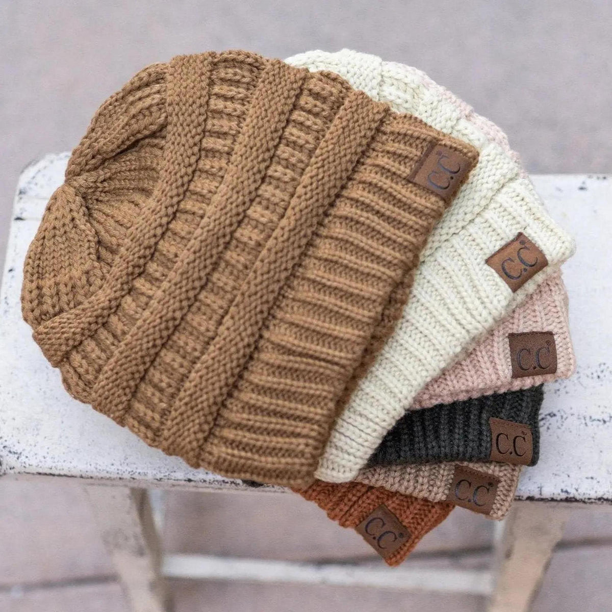 C.C® Popular Cable - Knit Beanie - Unisex Warm Winter Hat, Soft Acrylic, One Size (Men/Women/Teens) - Truly Contagious