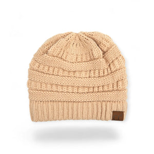 C.C® Popular Cable - Knit Beanie – Unisex Warm Winter Hat, Soft Acrylic, One Size (Men/Women/Teens) - Truly Contagious