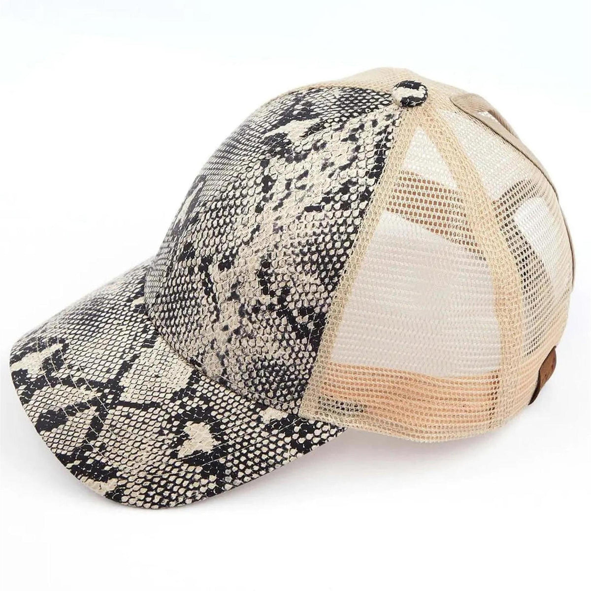 CC Popular Pattern Messy Bun Pony Cap Women, Teens and Kids Trucker Hats - Truly Contagious