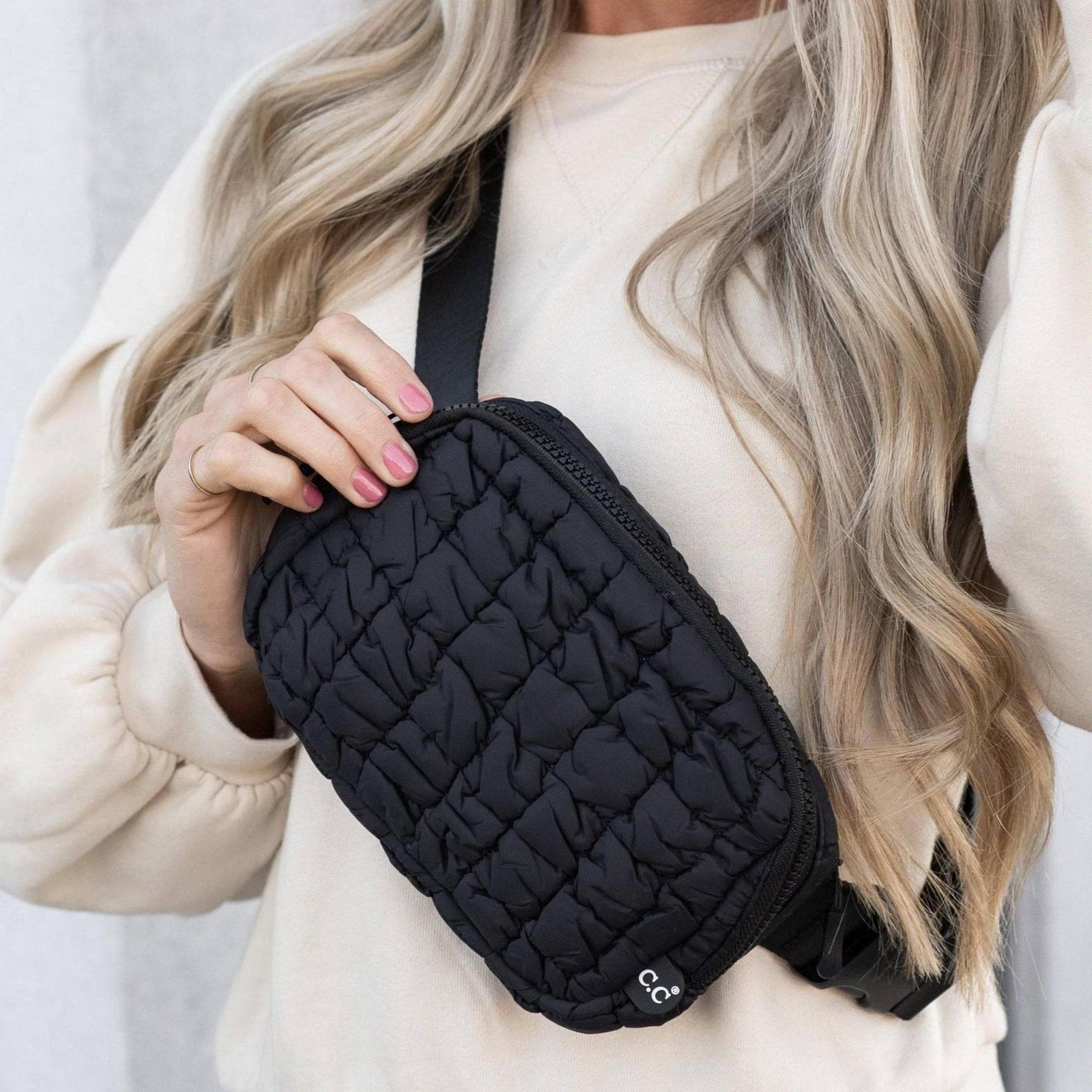 CC Quilted Puffer Belt Bag Fanny Pack - Truly Contagious