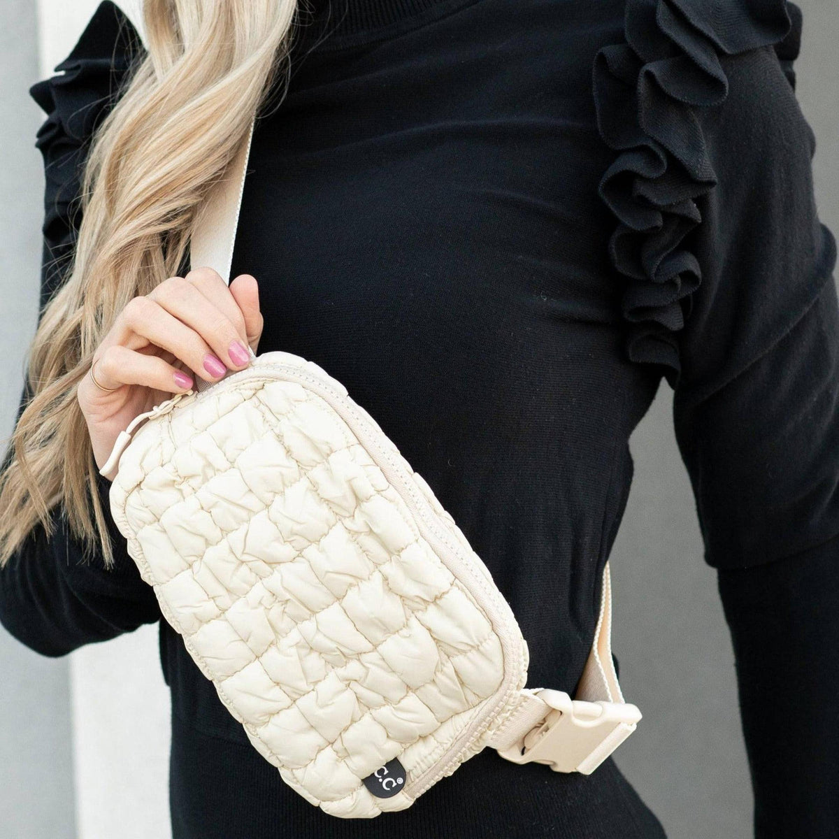 CC Quilted Puffer Belt Bag Fanny Pack - Truly Contagious