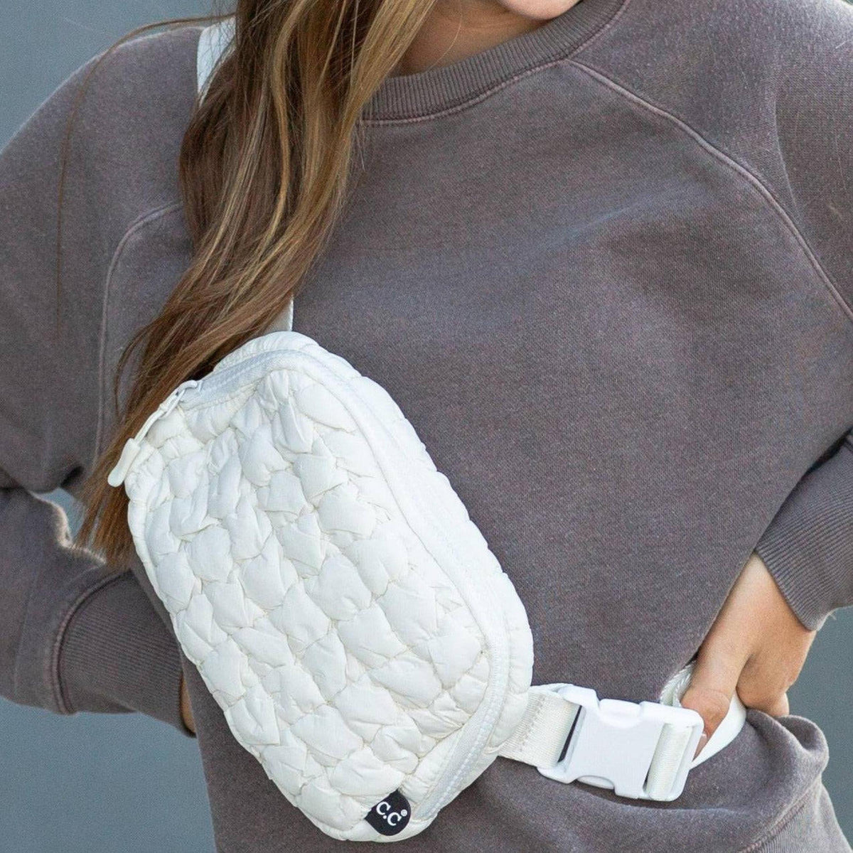 CC Quilted Puffer Belt Bag Fanny Pack - Truly Contagious