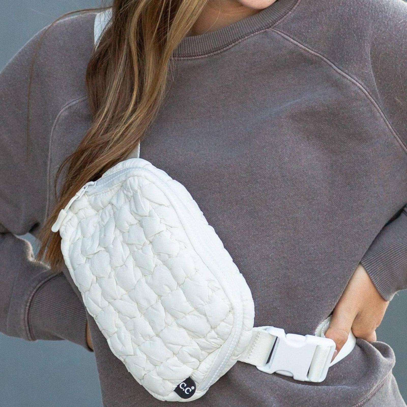 CC Quilted Puffer Belt Bag Fanny Pack - Truly Contagious