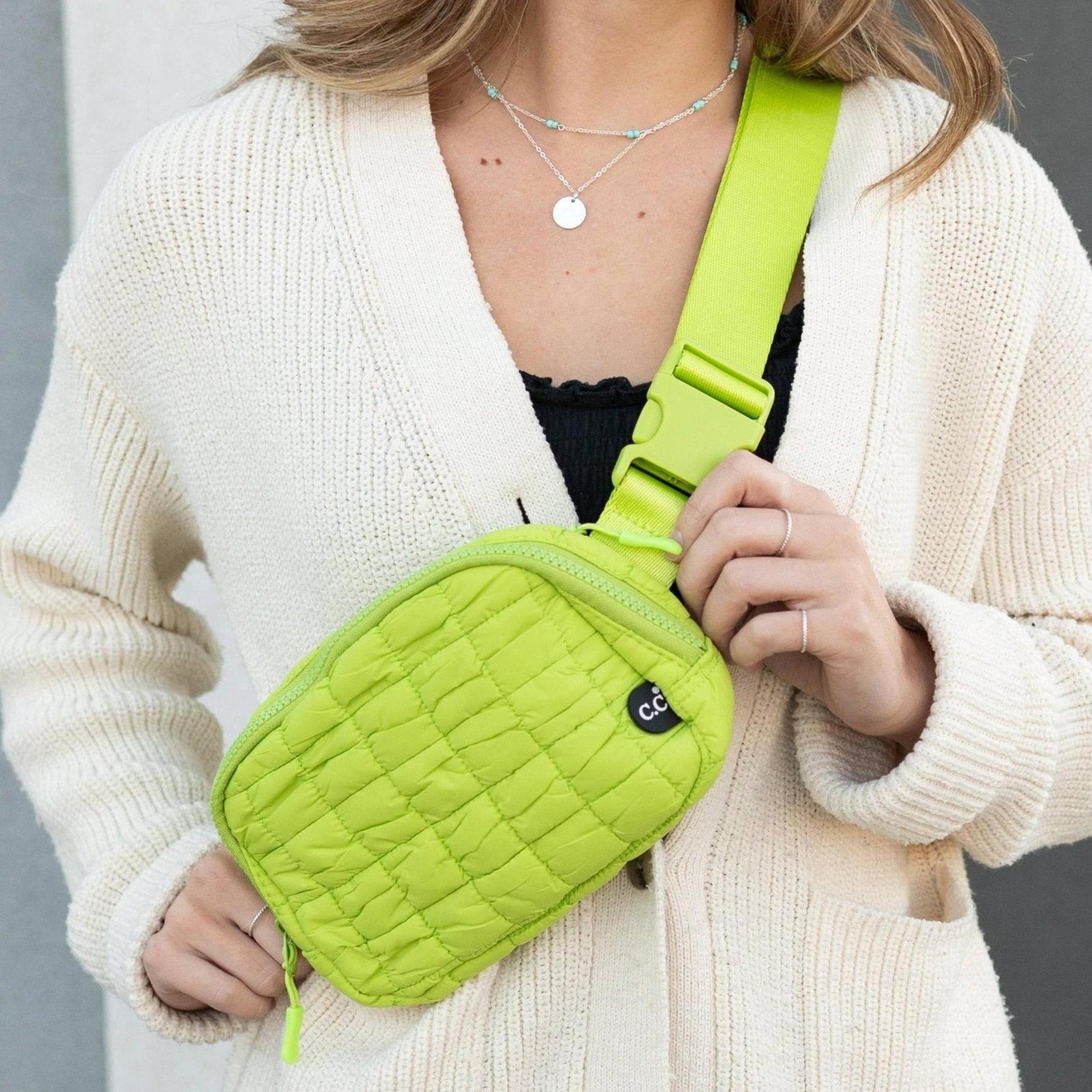 CC Quilted Puffer Belt Bag Fanny Pack - Truly Contagious