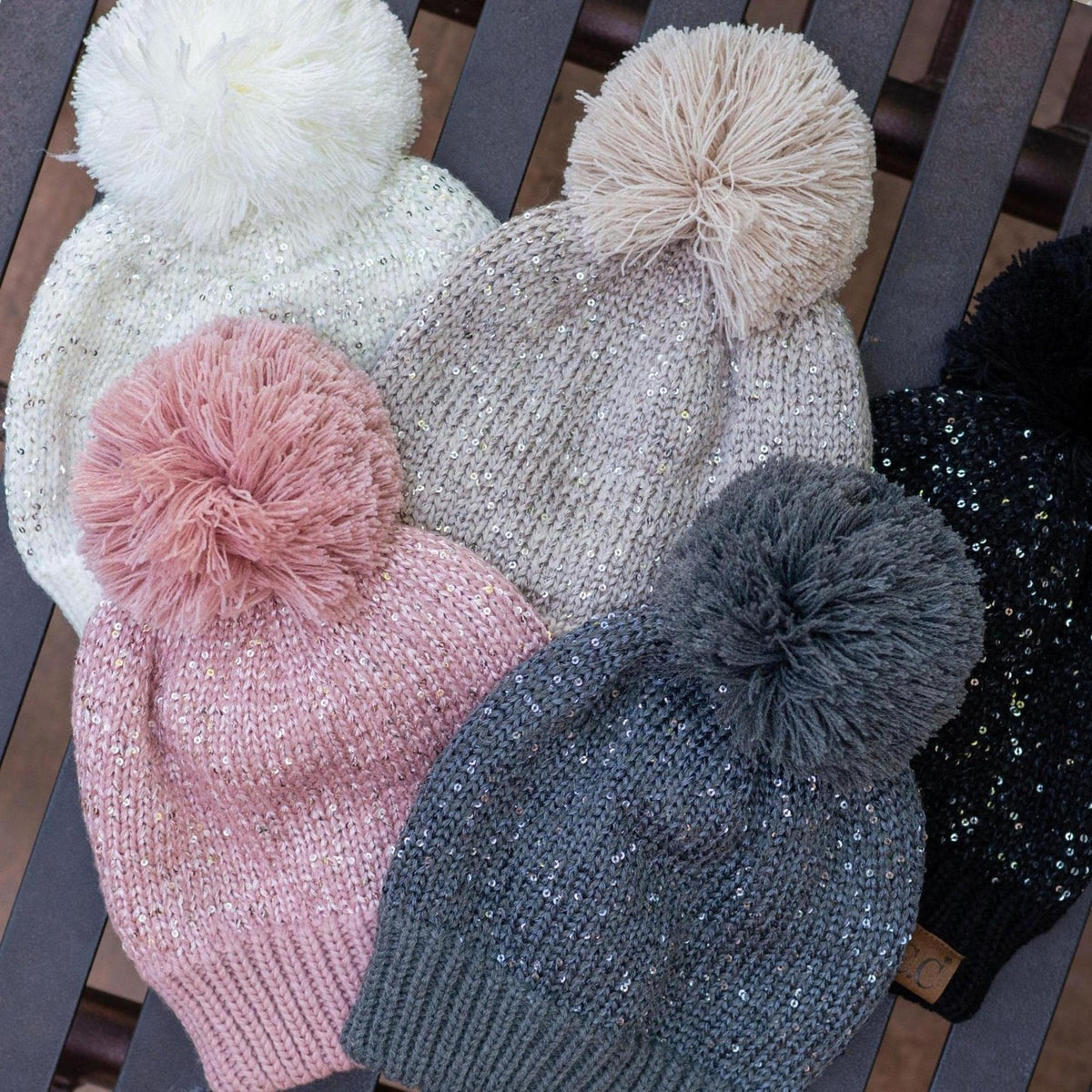 CC Sequin Pom Beanie - Truly Contagious