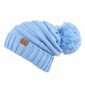 CC Slouchy Yarn Pom Beanie - Truly Contagious