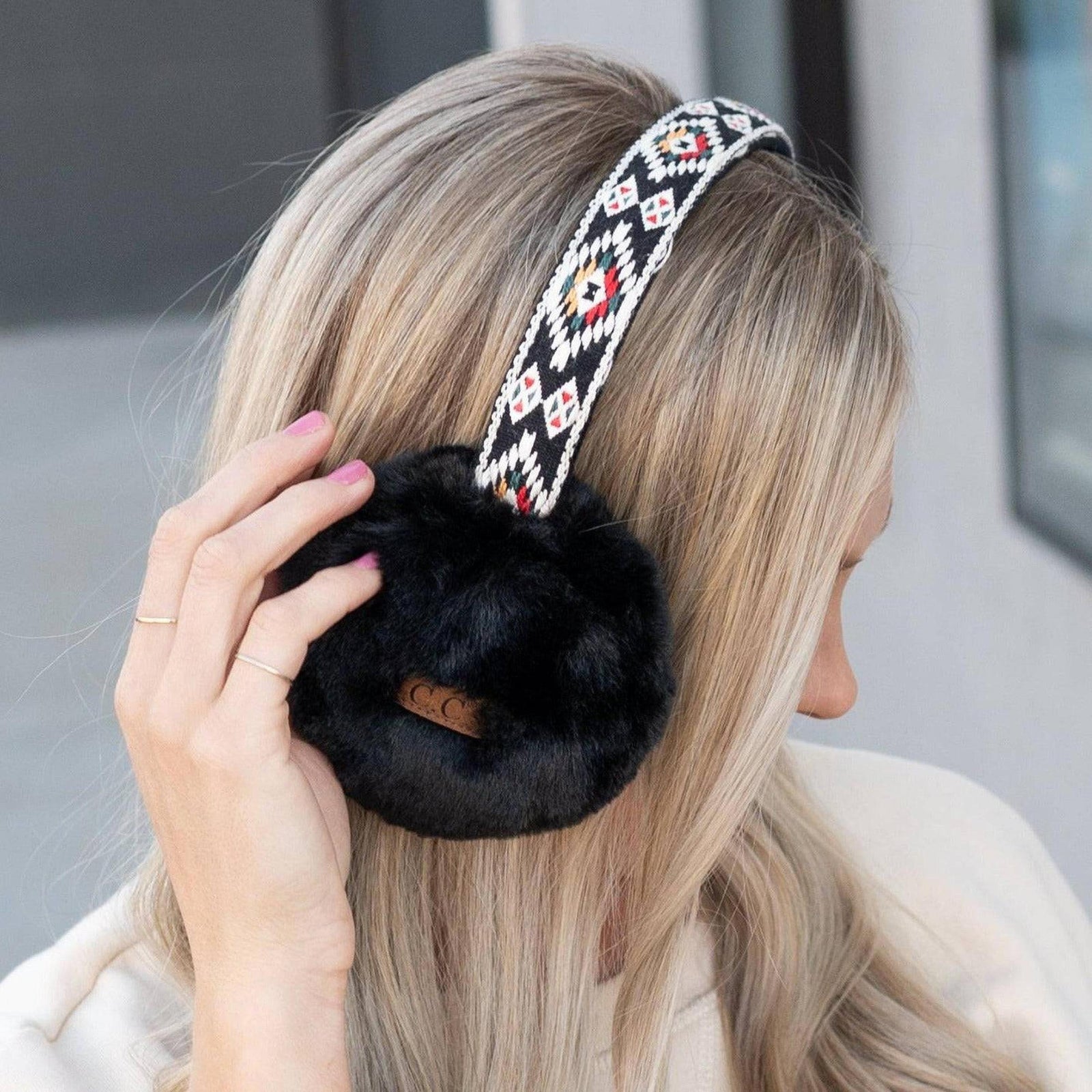 CC South Western Print Adjustable Earmuff - Truly Contagious