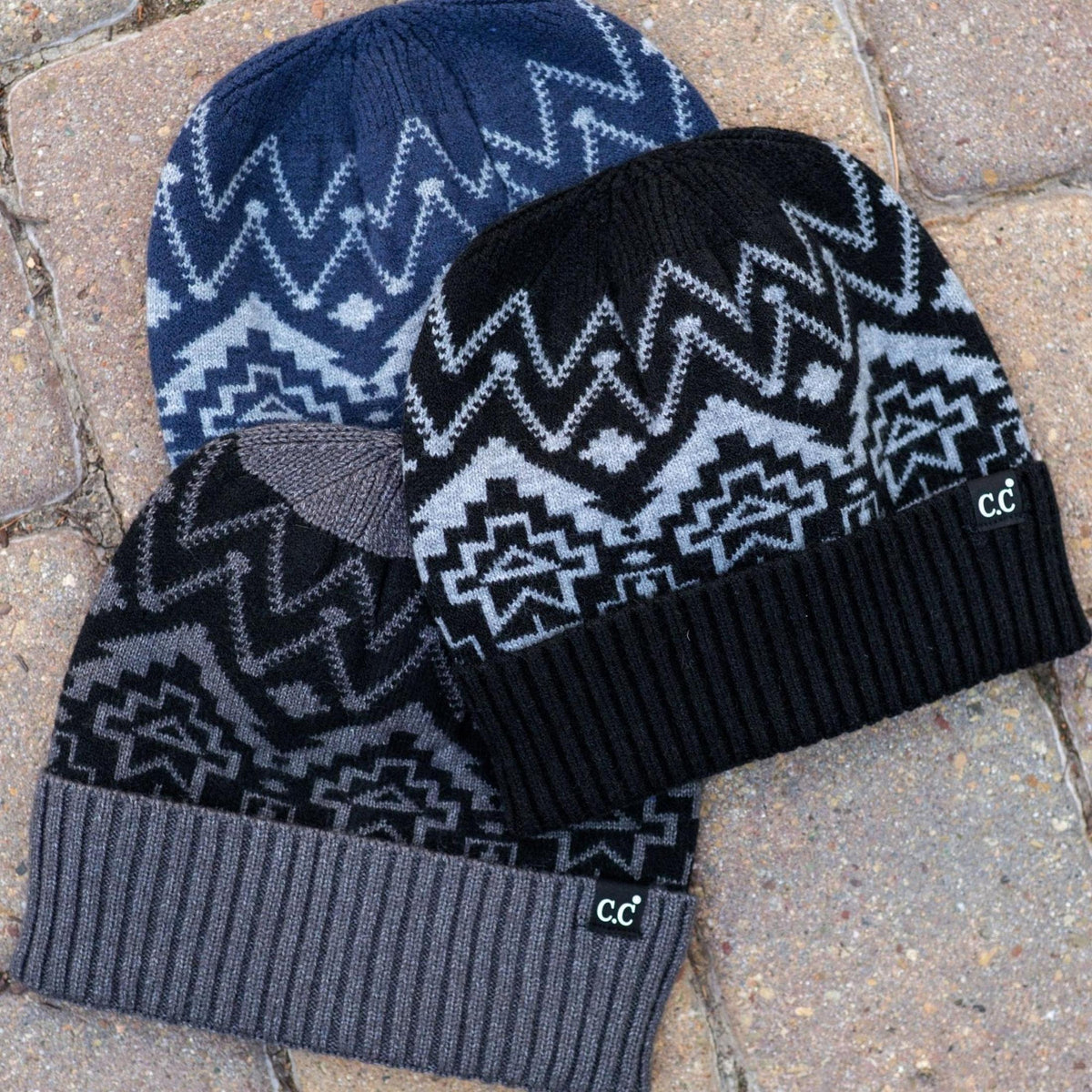 CC South Western Print Beanie Cap - Truly Contagious