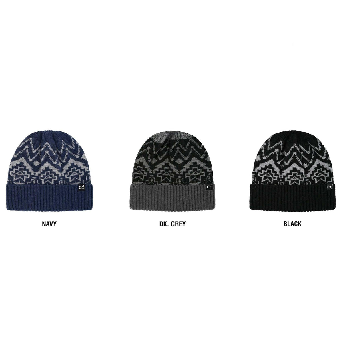 CC South Western Print Beanie Cap - Truly Contagious