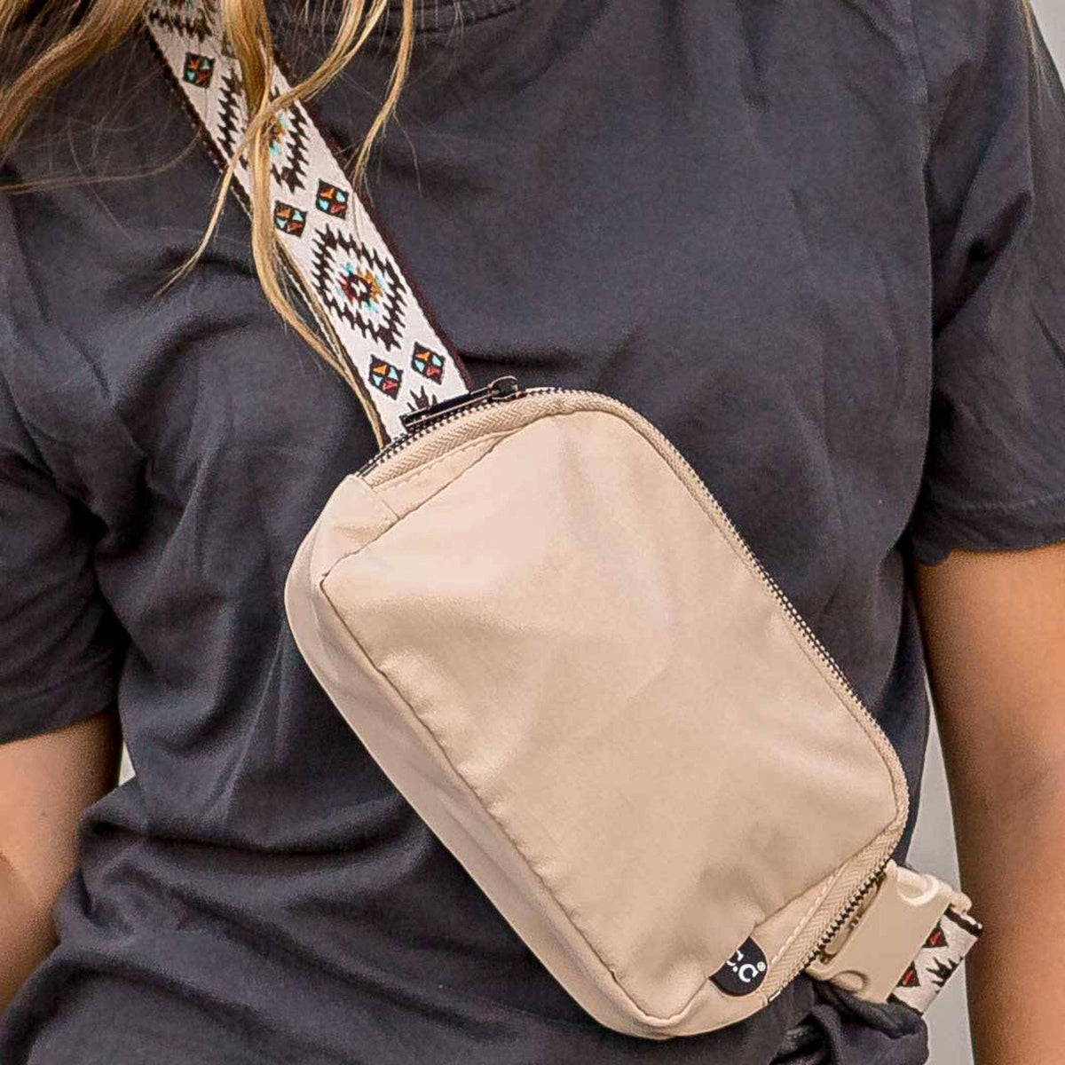 lululemon belt bag men C.C Aztec Strap Belt Bag Beige