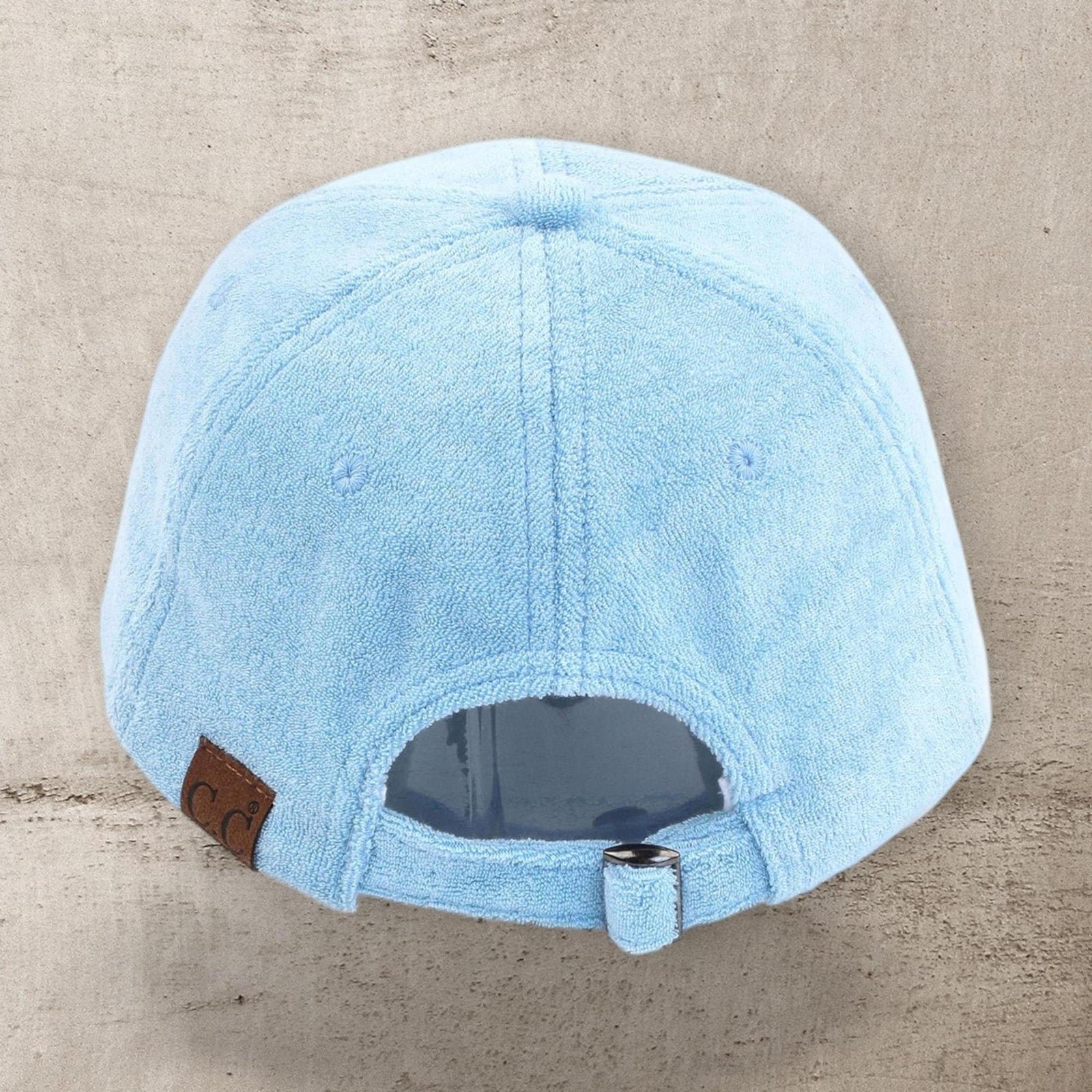 CC Terry Cloth Women Baseball Trucker Cap Low Ponytail Hat - Truly Contagious