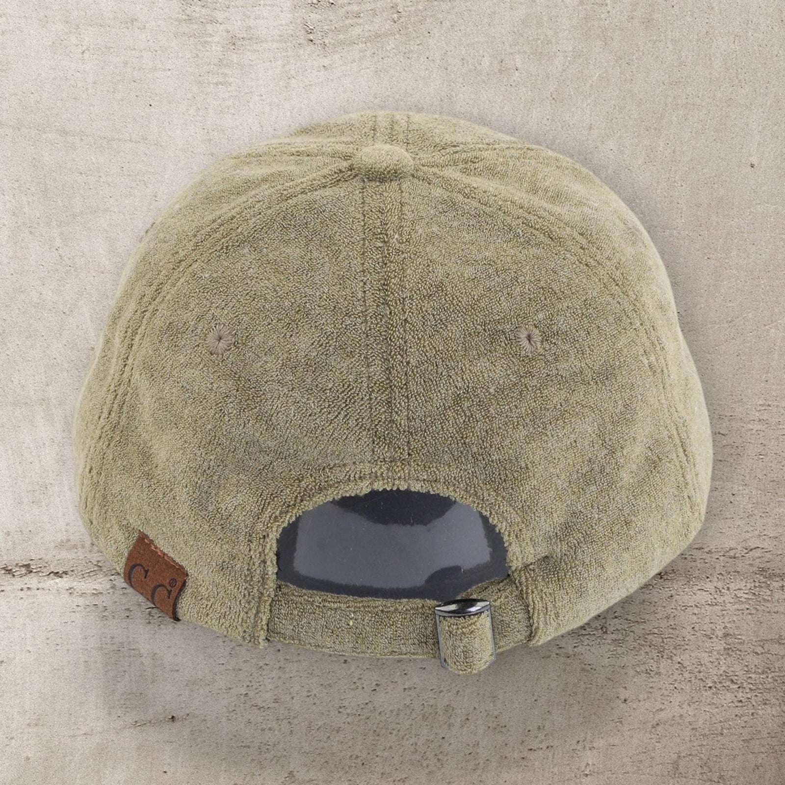 CC Terry Cloth Women Baseball Trucker Cap Low Ponytail Hat - Truly Contagious