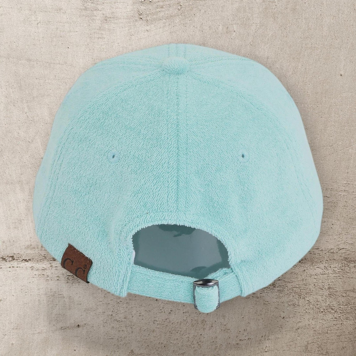 CC Terry Cloth Women Baseball Trucker Cap Low Ponytail Hat - Truly Contagious