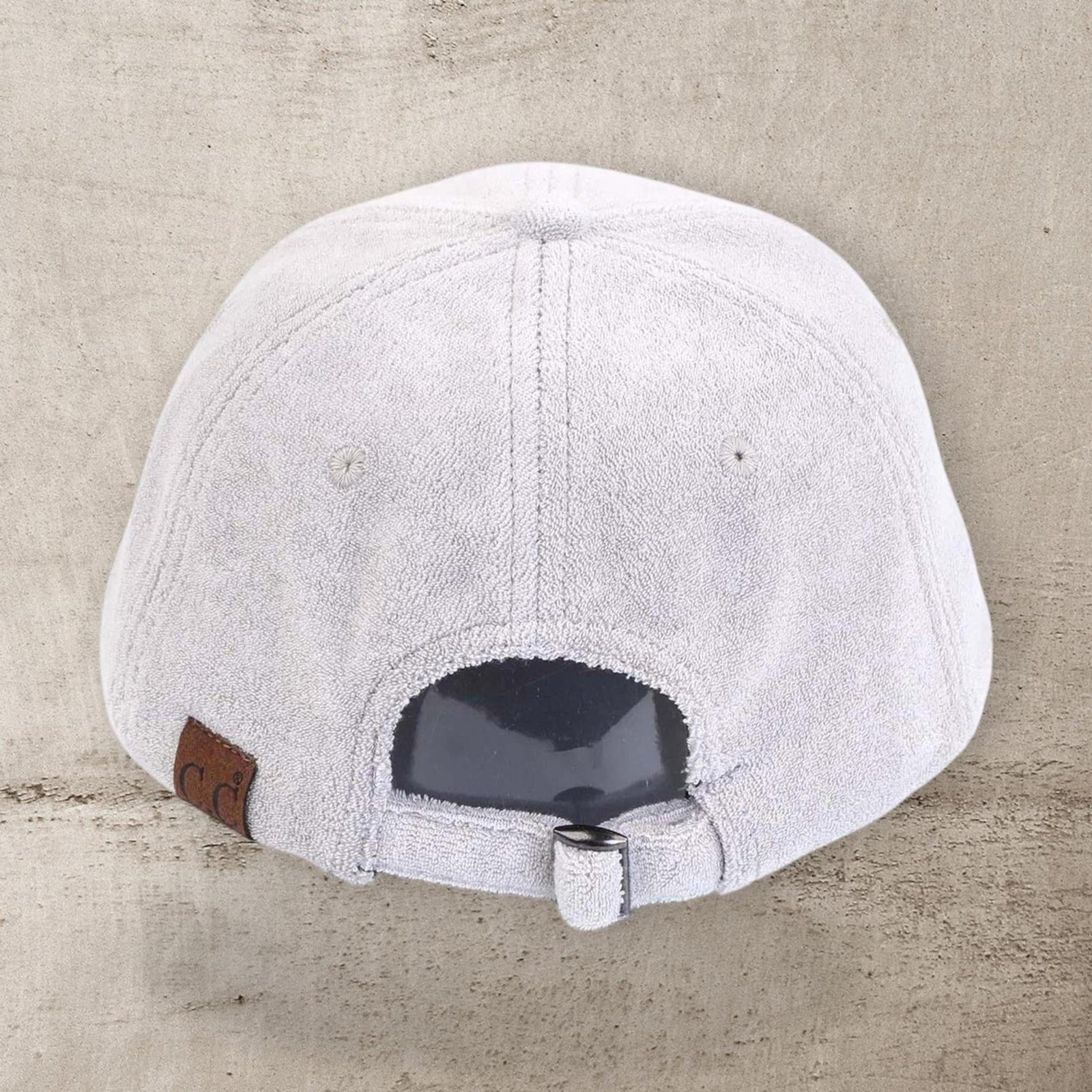 CC Terry Cloth Women Baseball Trucker Cap Low Ponytail Hat - Truly Contagious