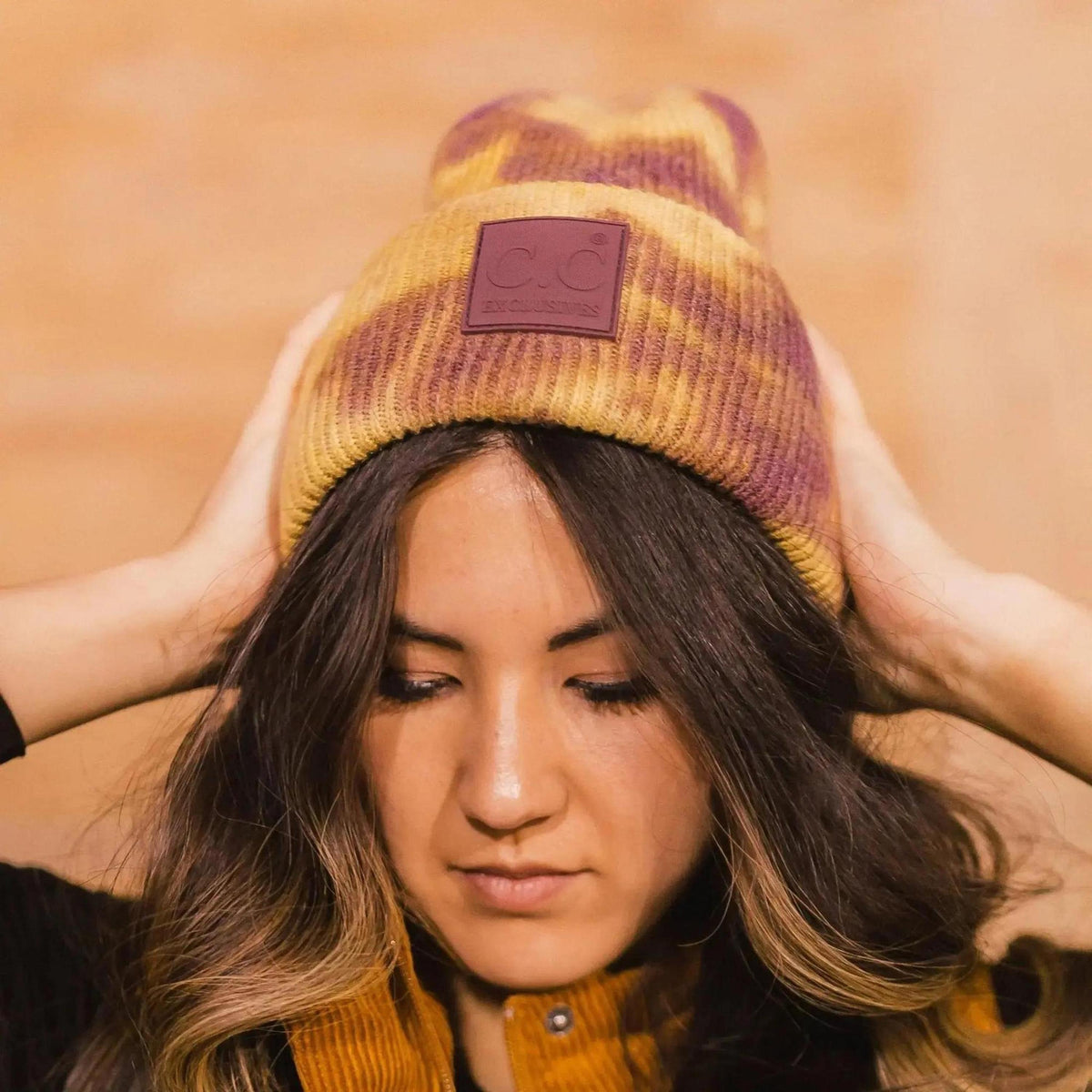 CC Tie Dye Adult Teen Winter Beanies Hats - Truly Contagious