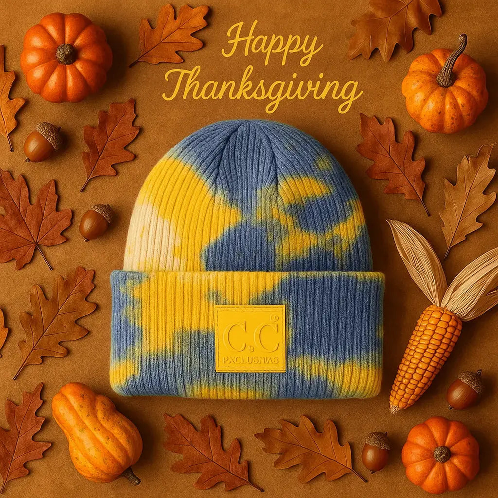 CC Tie Dye Adult Teen Winter Beanies Hats - Truly Contagious