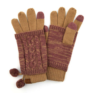 CC Touchscreen Glove w/ Cuff & Tassel - Truly Contagious