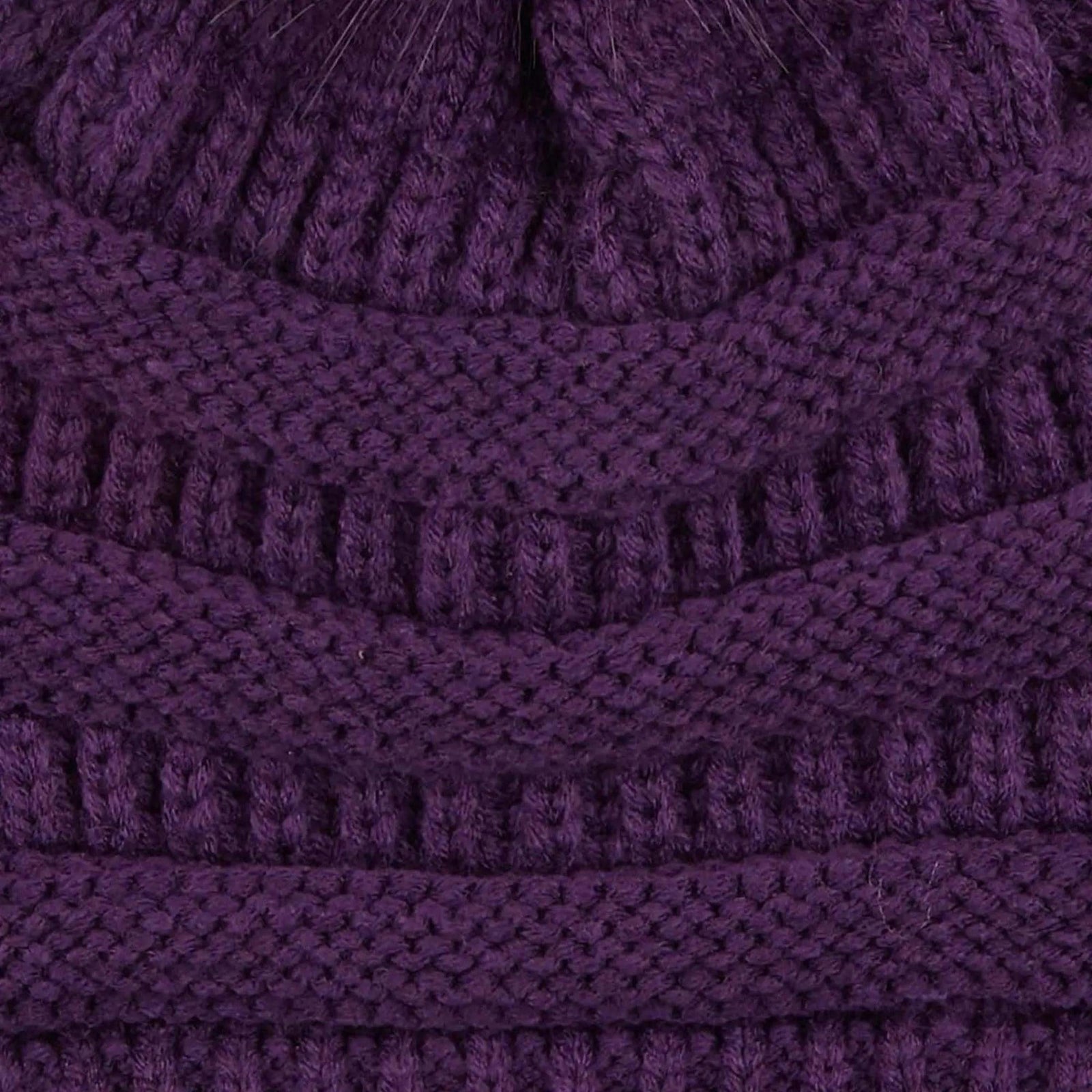 CC Trending Pom School Spirit Colors Beanies Hats - Truly Contagious