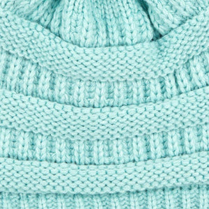 CC Trending Pom School Spirit Colors Beanies Hats - Truly Contagious
