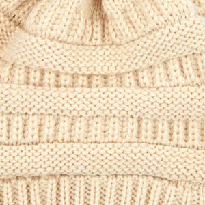 CC Trending Pom School Spirit Colors Beanies Hats - Truly Contagious