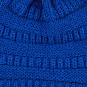 CC Trending Pom School Spirit Colors Beanies Hats - Truly Contagious