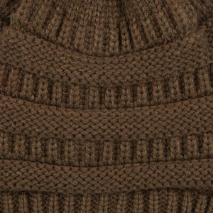 CC Trending Pom School Spirit Colors Beanies Hats - Truly Contagious