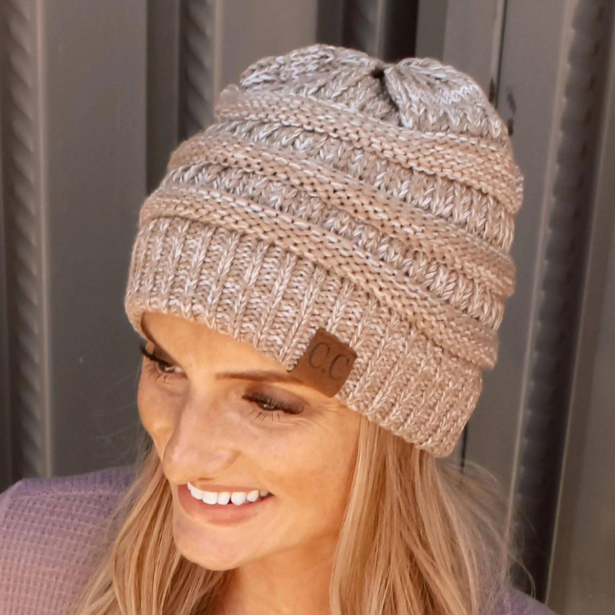 CC Two - Tone Super Soft Popular Beanies Hats - Truly Contagious