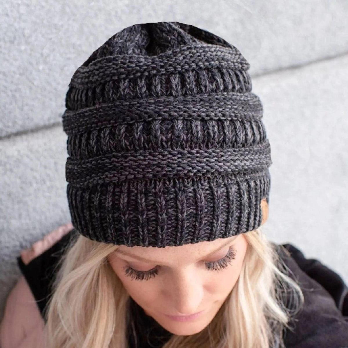 CC Two - Tone Super Soft Popular Beanies Hats - Truly Contagious