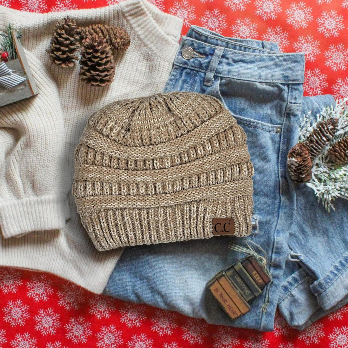 CC Two - Tone Super Soft Popular Beanies Hats - Truly Contagious