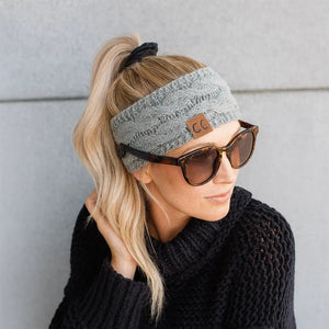 CC® Ultra Soft Knit Head Wrap with Side Buttons – Versatile Ear Warmer for Glasses or Style - Truly Contagious