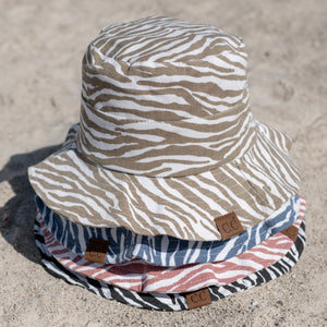CC Zebra Bucket Hat - Truly Contagious