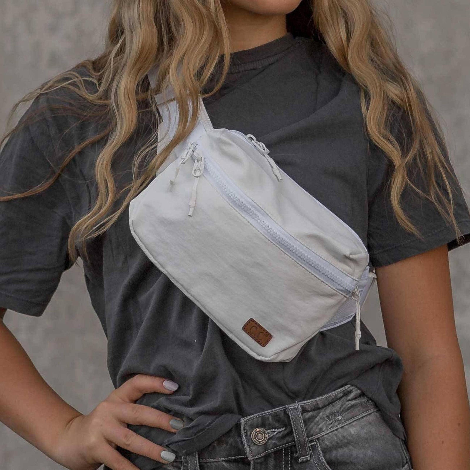 CC Zipper Cross - Body Bag | Sling Pack | Fanny Pack - Truly Contagious