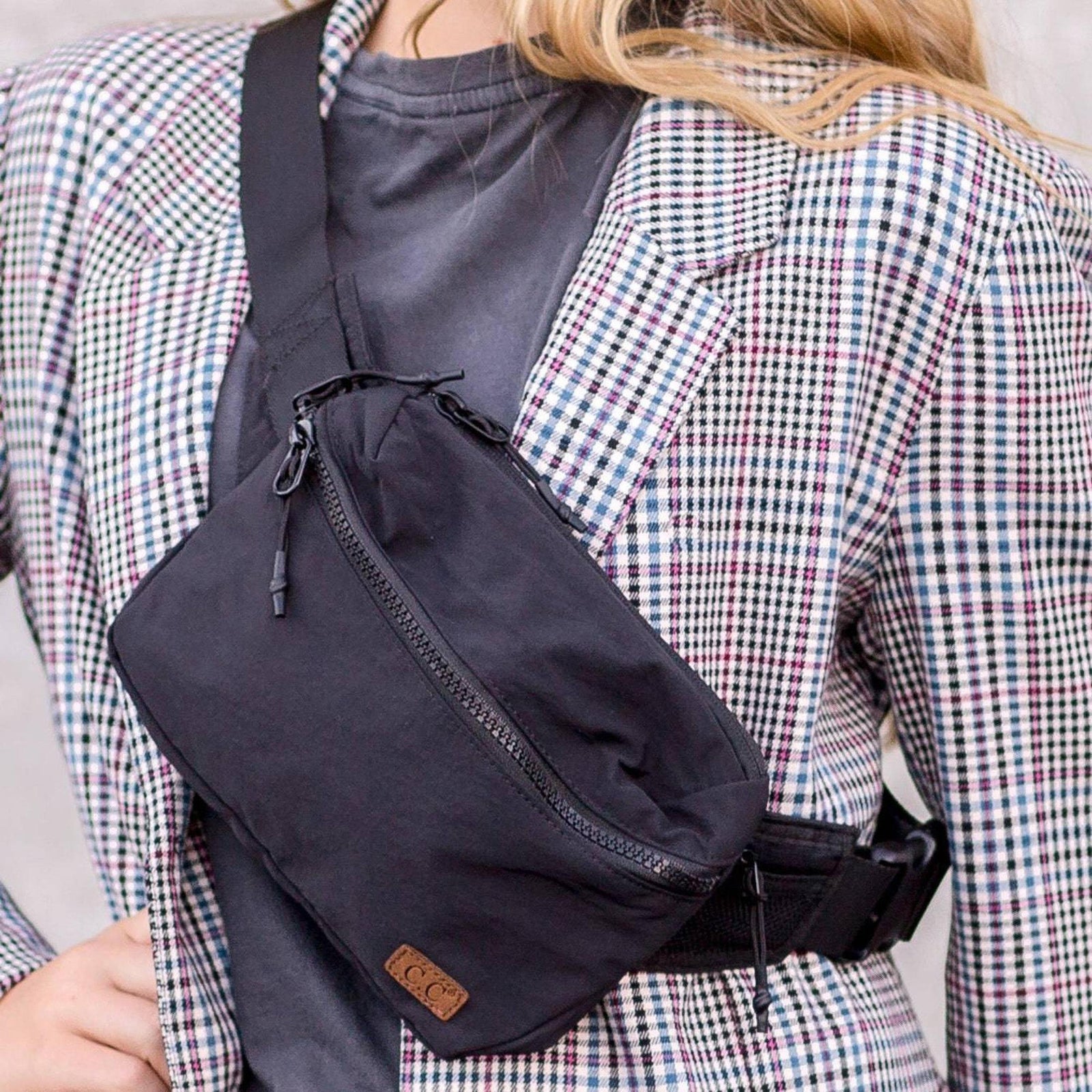 CC Zipper Cross - Body Bag | Sling Pack | Fanny Pack - Truly Contagious