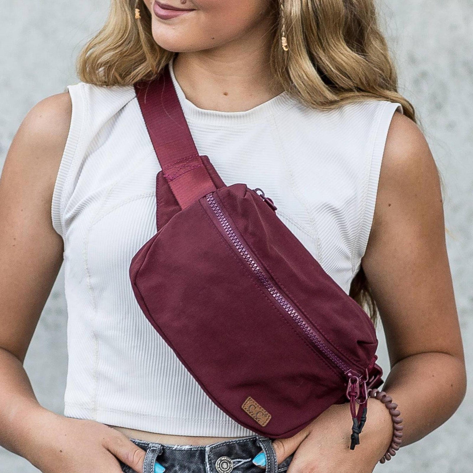 CC Zipper Cross - Body Bag | Sling Pack | Fanny Pack - Truly Contagious