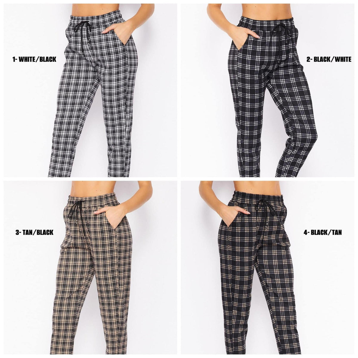 Comfy Plaid Print Dress Pant - Truly Contagious