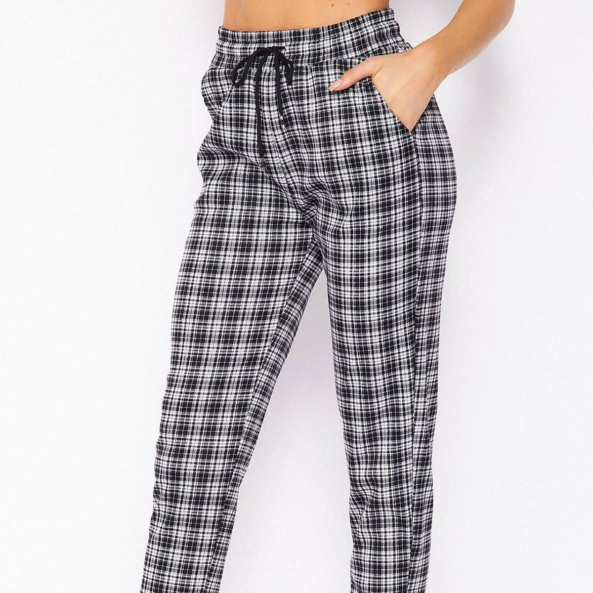 Comfy Plaid Print Dress Pant - Truly Contagious