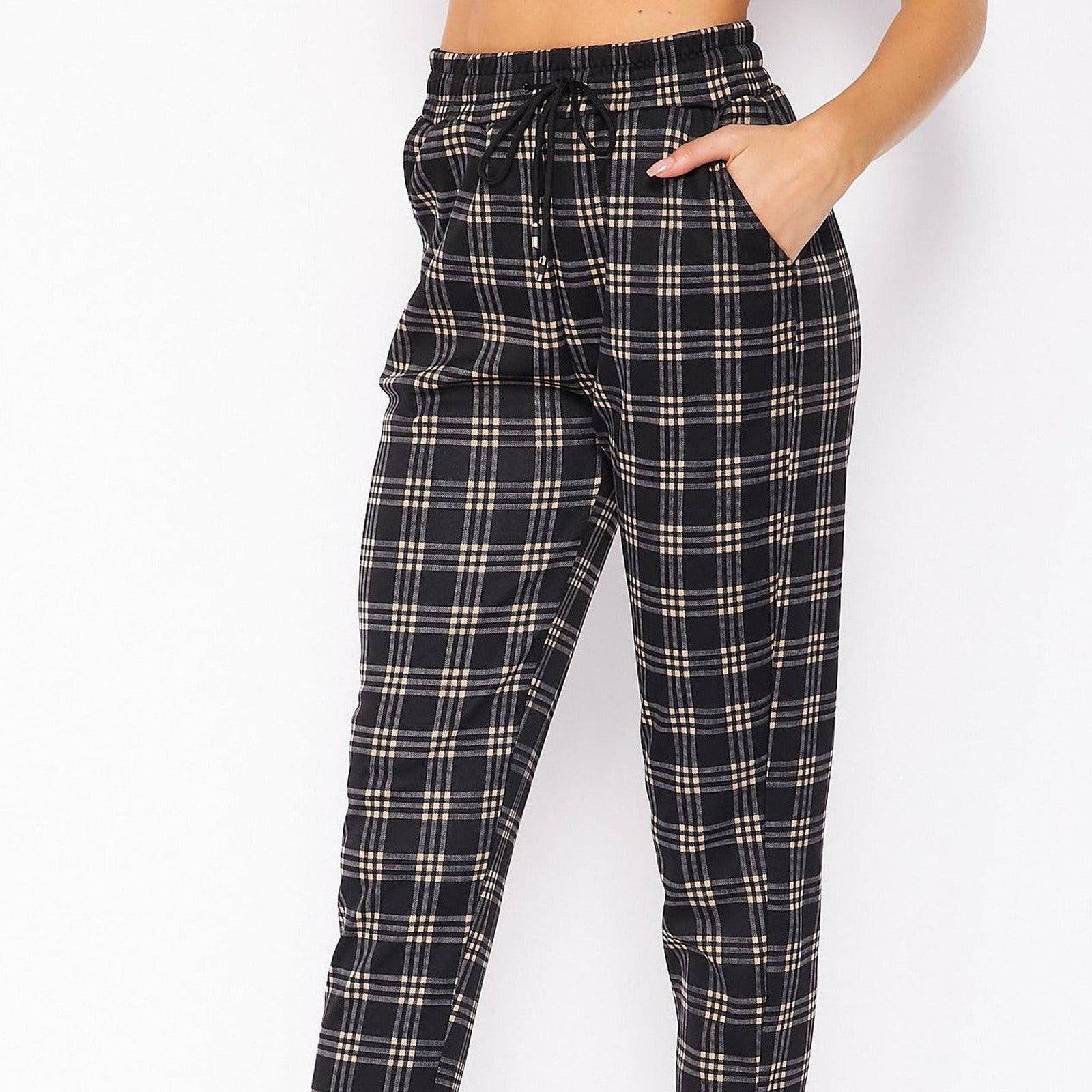 Comfy Plaid Print Dress Pant - Truly Contagious