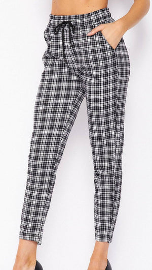 Comfy Plaid Print Dress Pant - Truly Contagious
