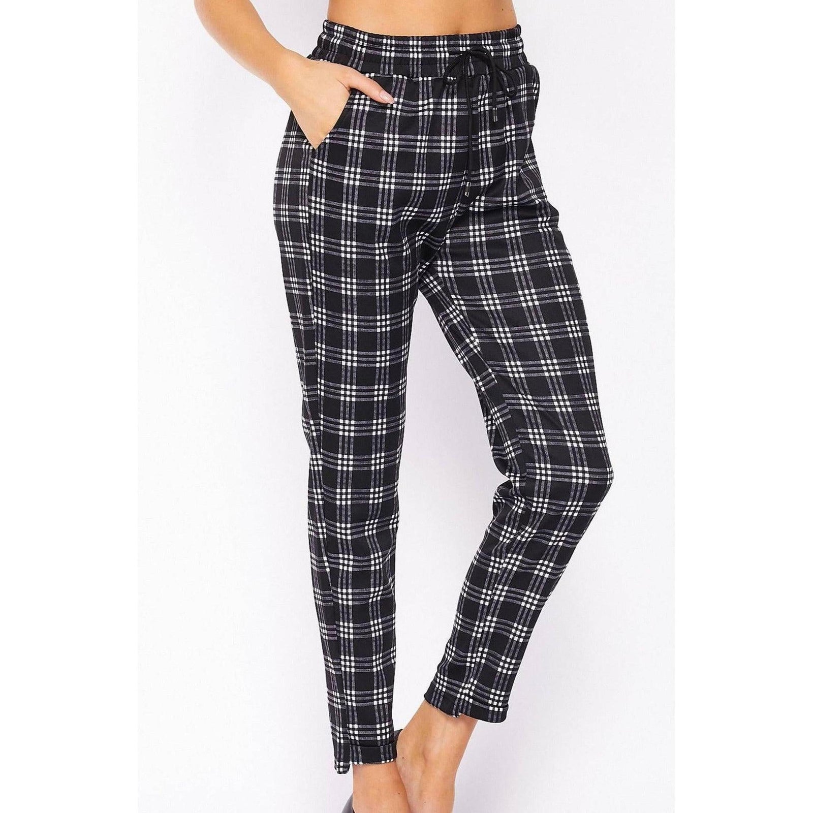 Comfy Plaid Print Dress Pant - Truly Contagious