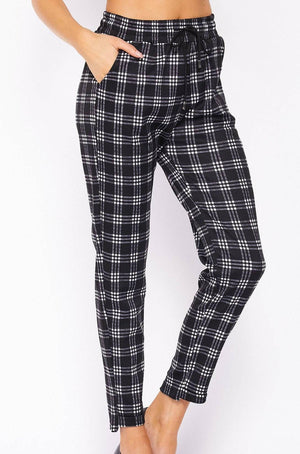 Comfy Plaid Print Dress Pant - Truly Contagious