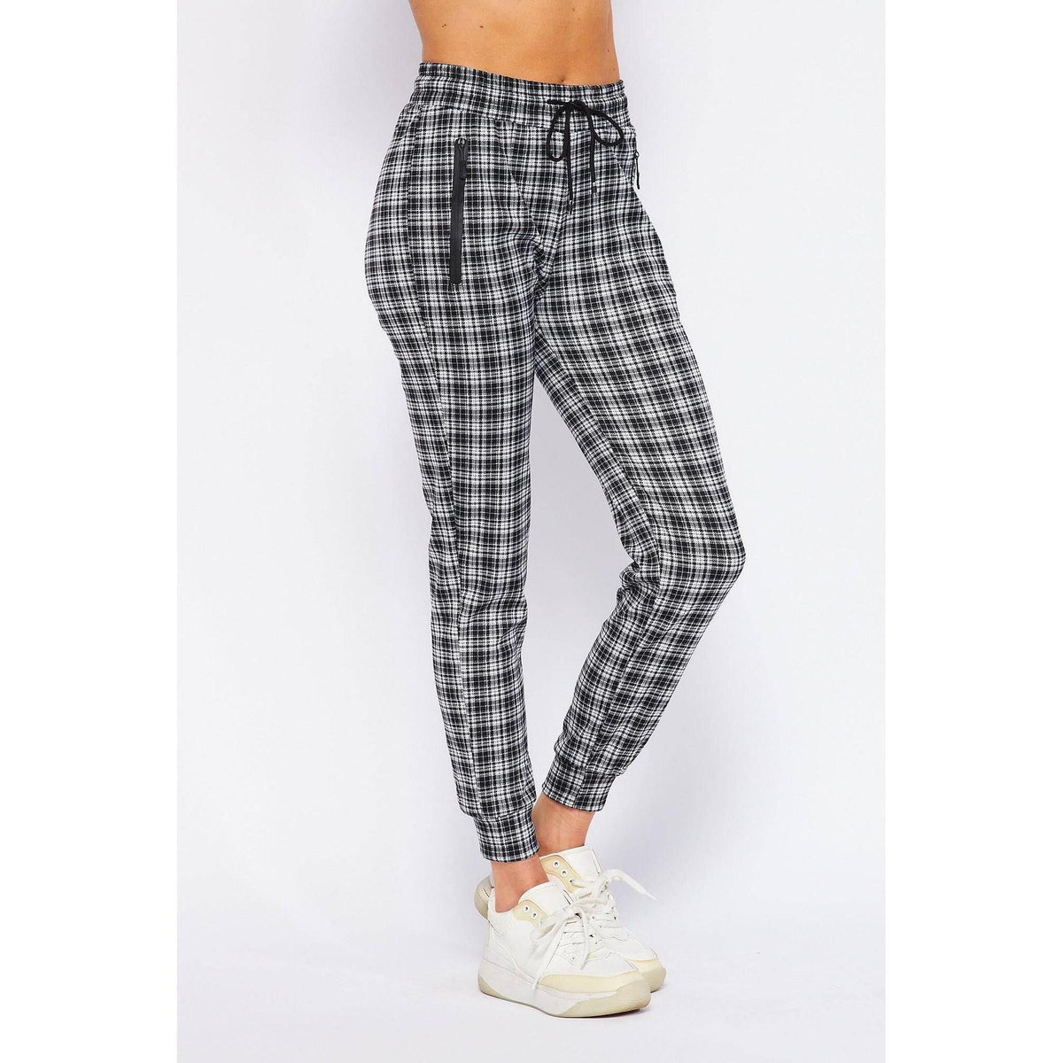 Comfy Plaid Print Jogger - Truly Contagious