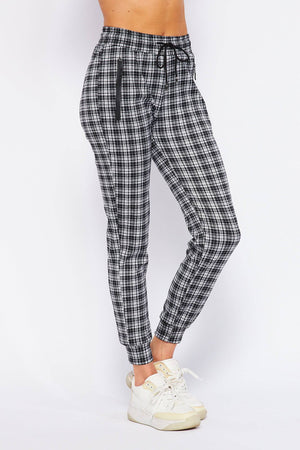 Comfy Plaid Print Jogger - Truly Contagious